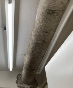 HVAC Duct Not Insulated
